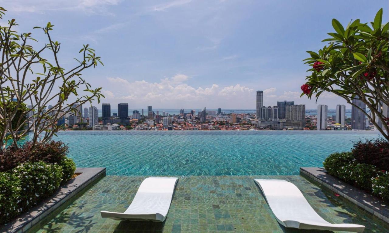 Skypool With Seaview 8Pax Beacon Executive Suites - Georgetown City Centre - 3Km To Komtar Kültér fotó